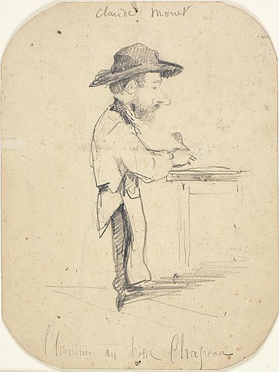 El hombre del sombrero pequeño de Claude Monet